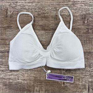 NWT ISLAY Bra Scoopneck t-shirt ready in white Size Small